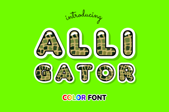 Alligator: The Creative Font with a Wild, Textured Style