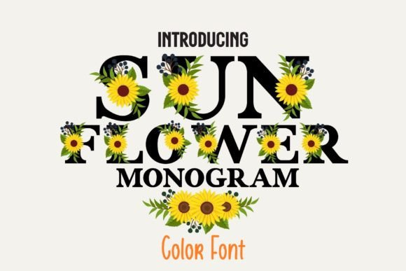 Bring Your Designs to Life with Sunflower Monogram