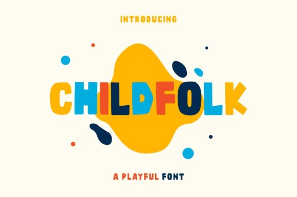 Childfolk: A Color Font for Playful, Youthful Projects