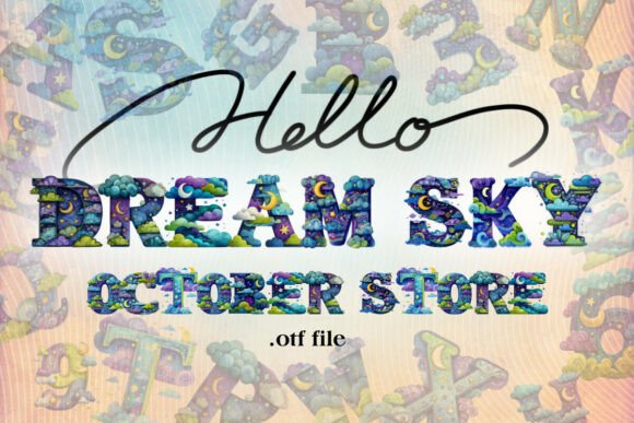 Dream Night Sky Alphabet: Cosmic Typography for Designers