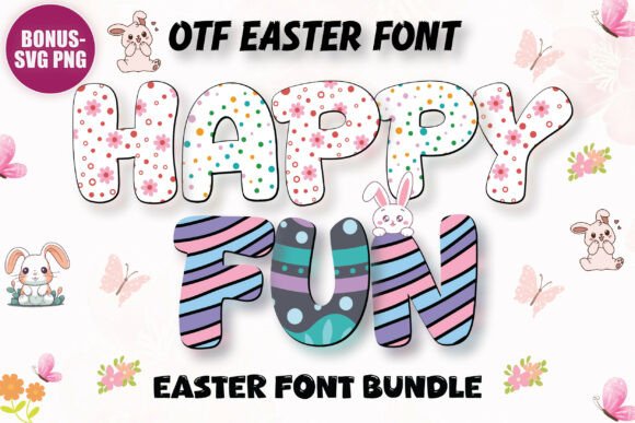 Fancy Easter & Rainbow Bundle: Spring Typography Made Simple