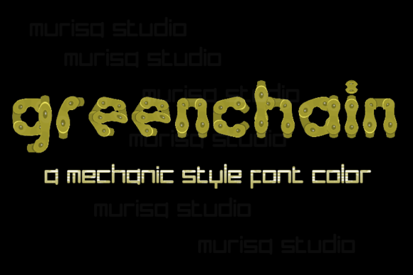 Greenchain: A Color Font for Playful, Modern Design