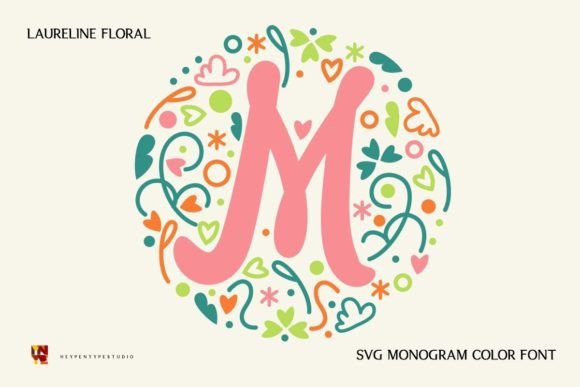 Laureline Floral Monogram: A Designer's Guide to This Unique Color Font