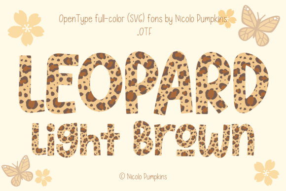 Leopard Light Brown: A Friendly, Chic Font for Your Projects