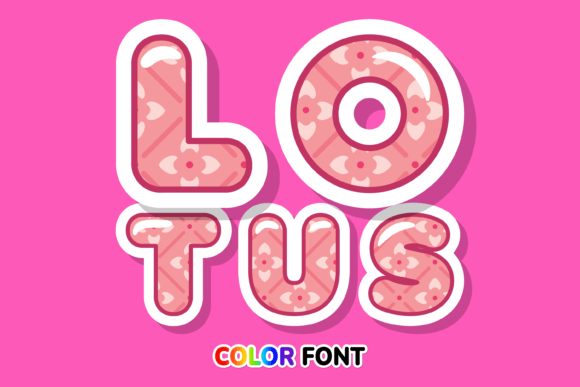 Lotus: The Water Lily Color Font for Elegant Designs