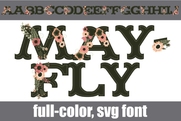Mayfly Font: Spring Floral Typography for Your Designs