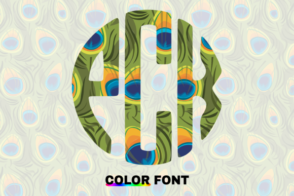 Peacock Circle: Your Go-To for Whimsical Monograms
