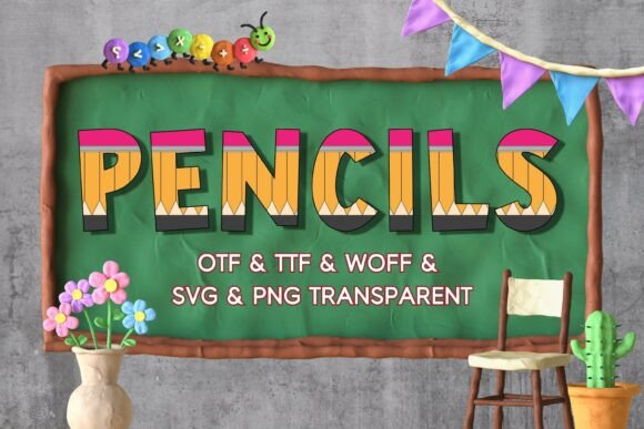 Pencils: The Color Font That Brings a Hand-Crafted Vibe to Your Designs