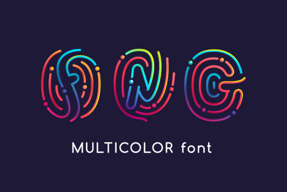 Rainbow Fingerprint: A Color Font for Unforgettable Design