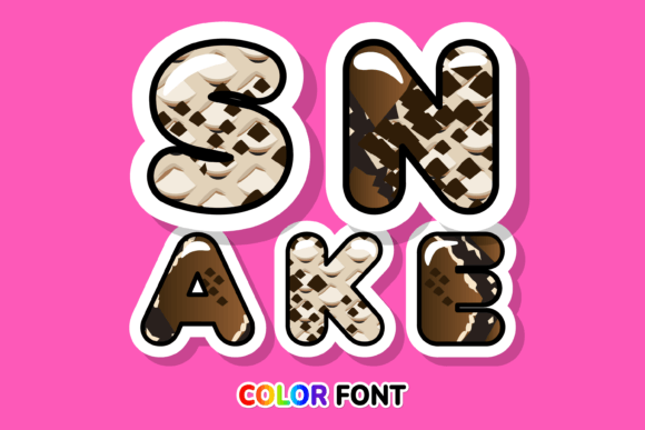 Snake: The Color Font That Slithers Into Your Designs