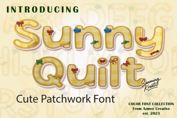 Sunnyquilt: A Cozy SVG Color Font for Charming Projects