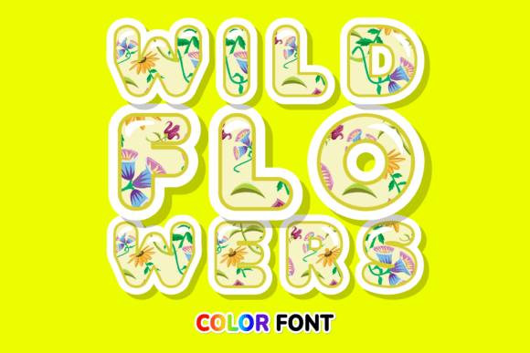 Wild Flowers: A Fresh Take on the Creative Color Font