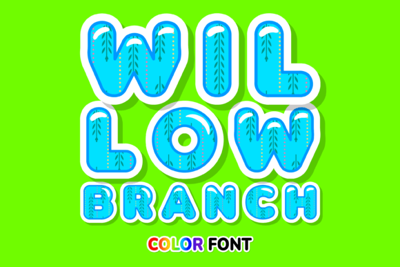 Willow Branch: A Sallow-Inspired Color Font for Modern Design